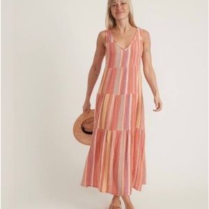 Marine Layer - Corinne Maxi Dress in Res Variegated Stripe - size Small